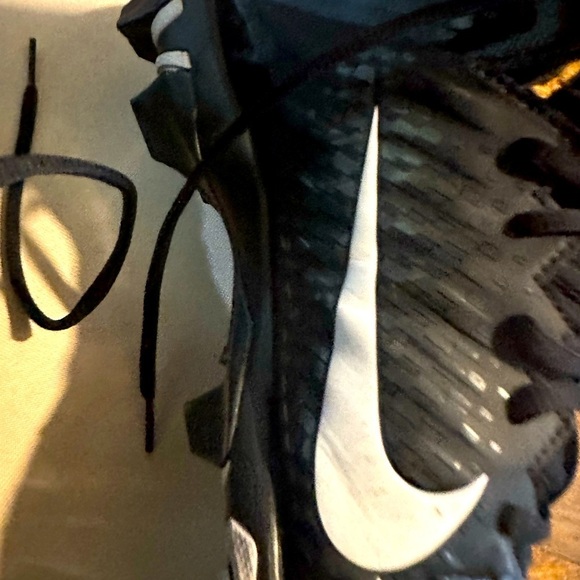 Nike Alpha cleats 11.5 Excellent condition black and white - Picture 9 of 12